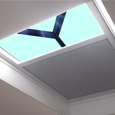 Electric Horizontal Blinds for Roof Lanterns.