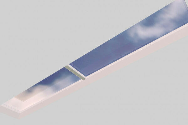 1000 x 6000 mm Fixed Glass Link Modular Skylight (2 Fixed 0 Opening).