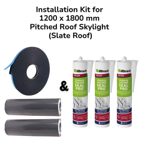 1200 x 1800 mm Pitched Roof Skylight (Slate Roof) Installation Kit.