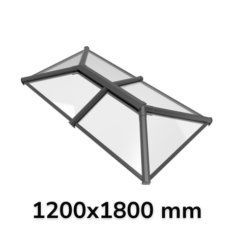 1200 x 1800 mm Stratus Aluminium Roof Lantern Style 2 (Traditional).