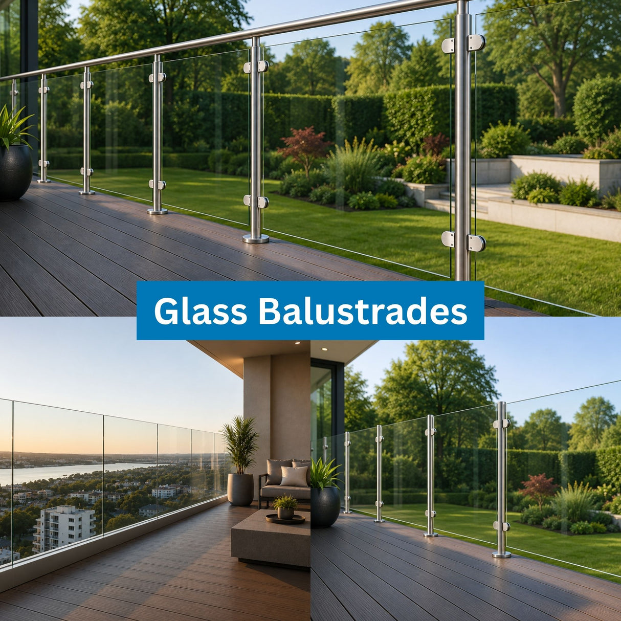 Custom Size Glass Balustrade's