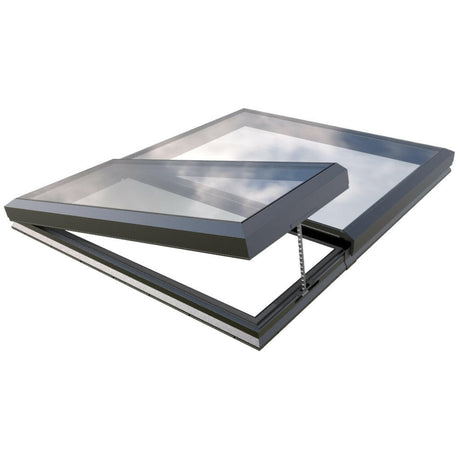 2000 x 2500 mm Electric Opening Glass Link Modular Skylight (1 Fixed 1 Opening).
