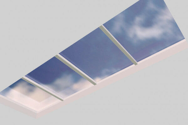 2000 x 6000 mm Fixed Glass Link Modular Skylight (2 Fixed 0 Opening).