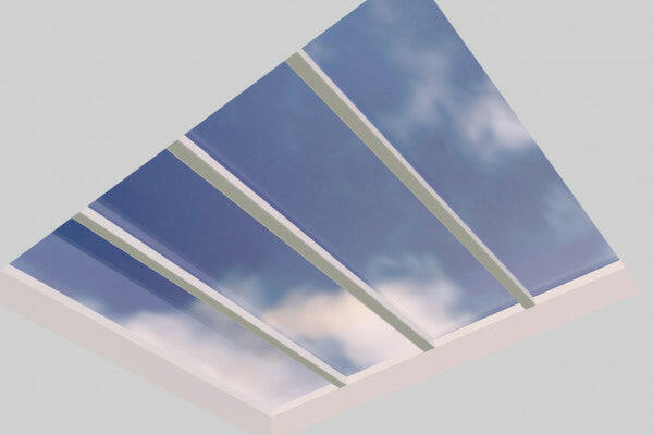 3000 x 3500 mm Fixed Glass Link Modular Skylight (2 Fixed 0 Opening).
