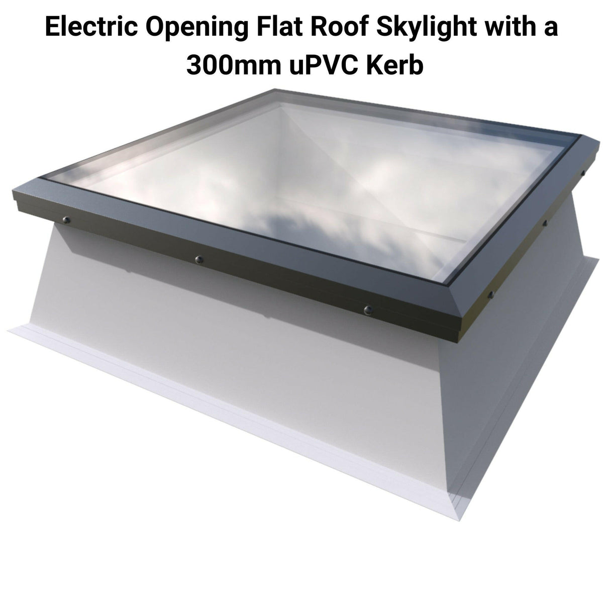 900 x 1200 mm Brett Martin Electric Opening Flat Roof Skylight.