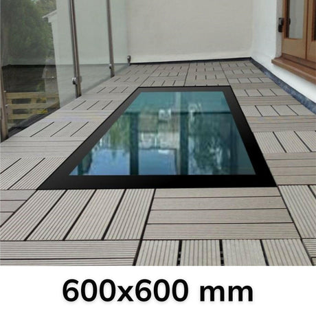 600 x 600 mm Framed Walk-on Skylight.
