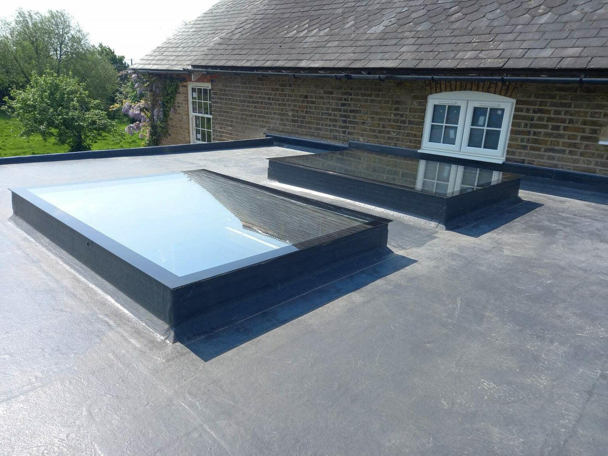 800 x 1800 mm LD Frameless Triple Glazed Flat Roof Skylight.