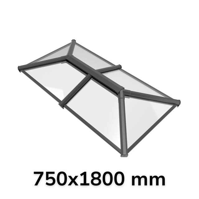 750 x 1800 mm Stratus Aluminium Roof Lantern Style 2 (Traditional).