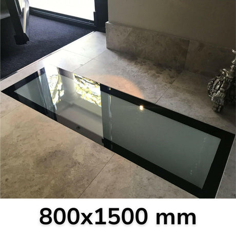800 x 1500 mm Frameless Walk-on Skylight.