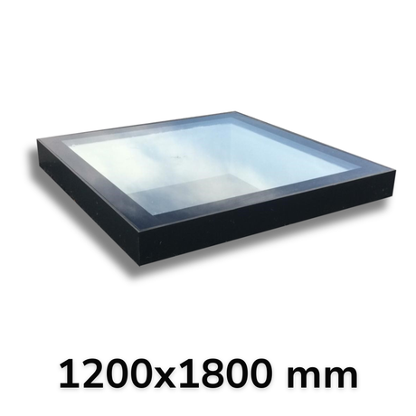 1200 x 1800 mm LD Framed Flat Roof Skylight.