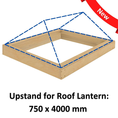 750 x 4000 mm Insulated Upstand for Roof Lantern.