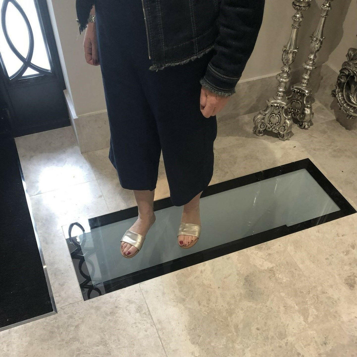 800 x 2500 mm Frameless Walk-on Skylight.