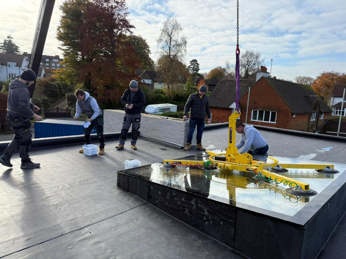 600 x 1500 mm LD Frameless Triple Glazed Flat Roof Skylight.