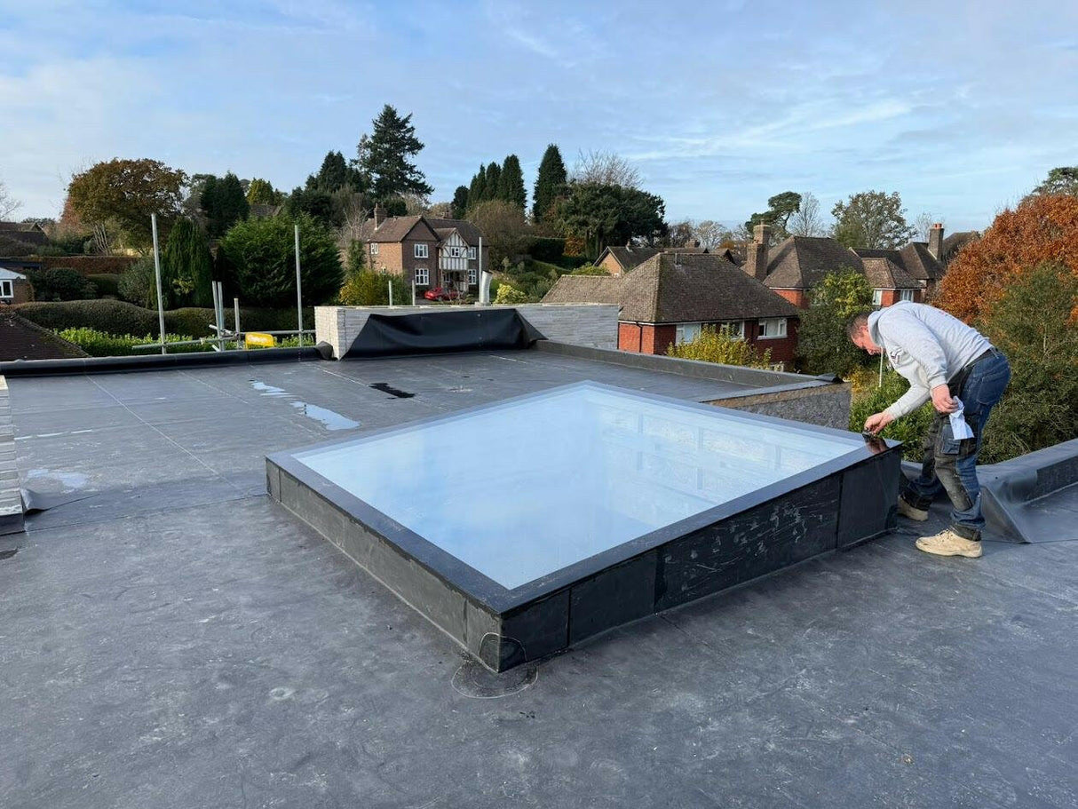 1000 x 1500 mm LD Frameless Triple Glazed Flat Roof Skylight.