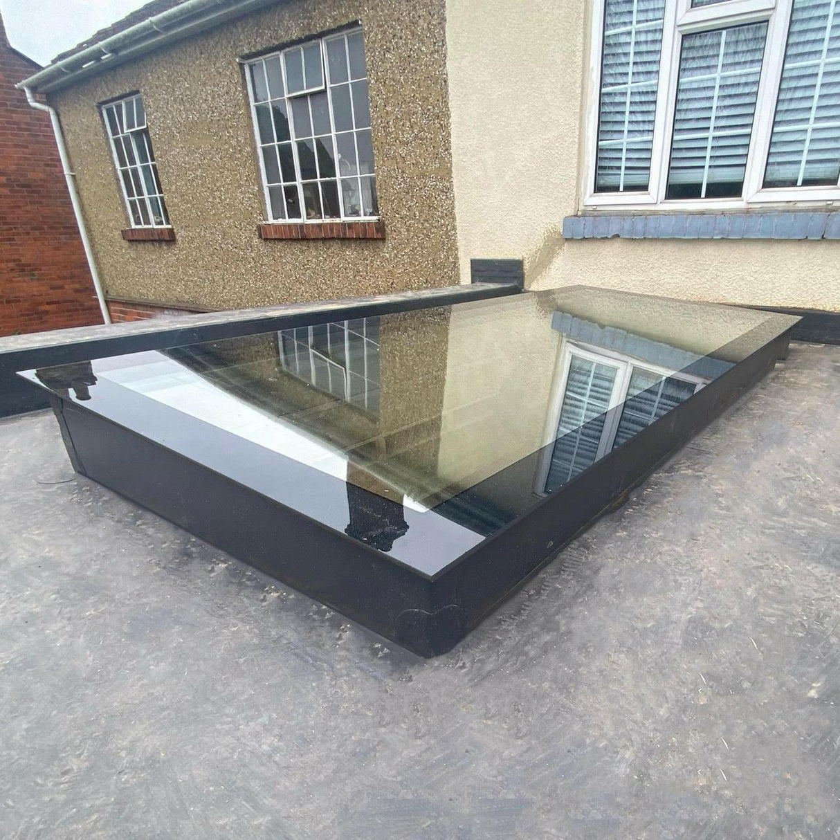 1500 x 1500 mm LD Frameless Triple Glazed Flat Roof Skylight.