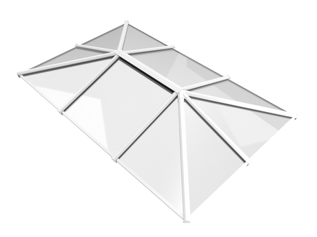 1200 x 2500 mm Stratus Aluminium Roof Lantern Style 5 (Traditional).