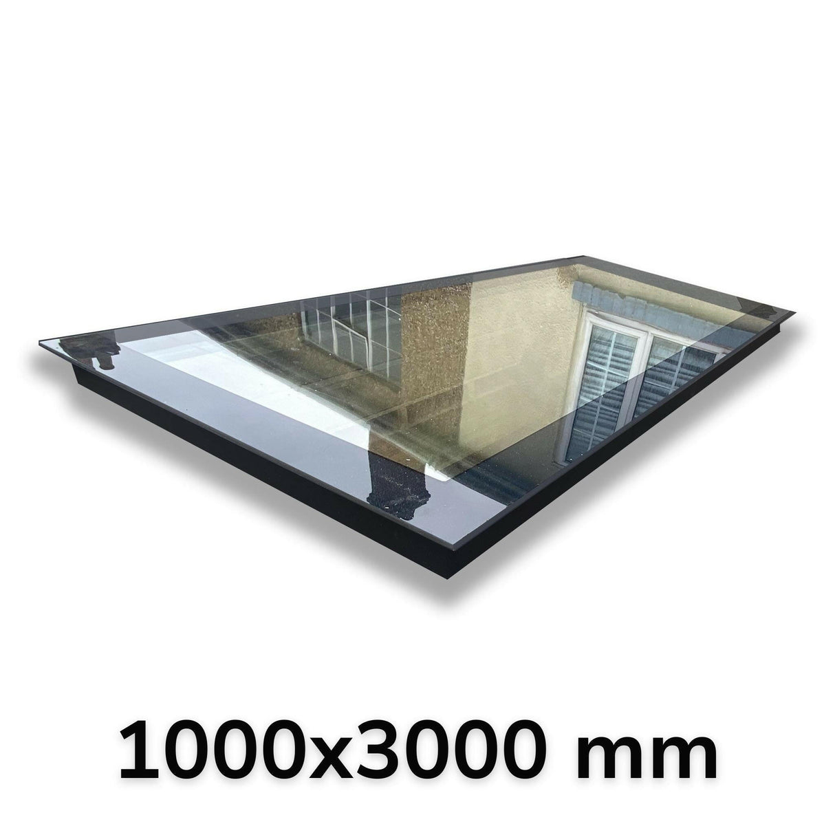 1000 x 3000 mm LD Frameless Triple Glazed Flat Roof Skylight.