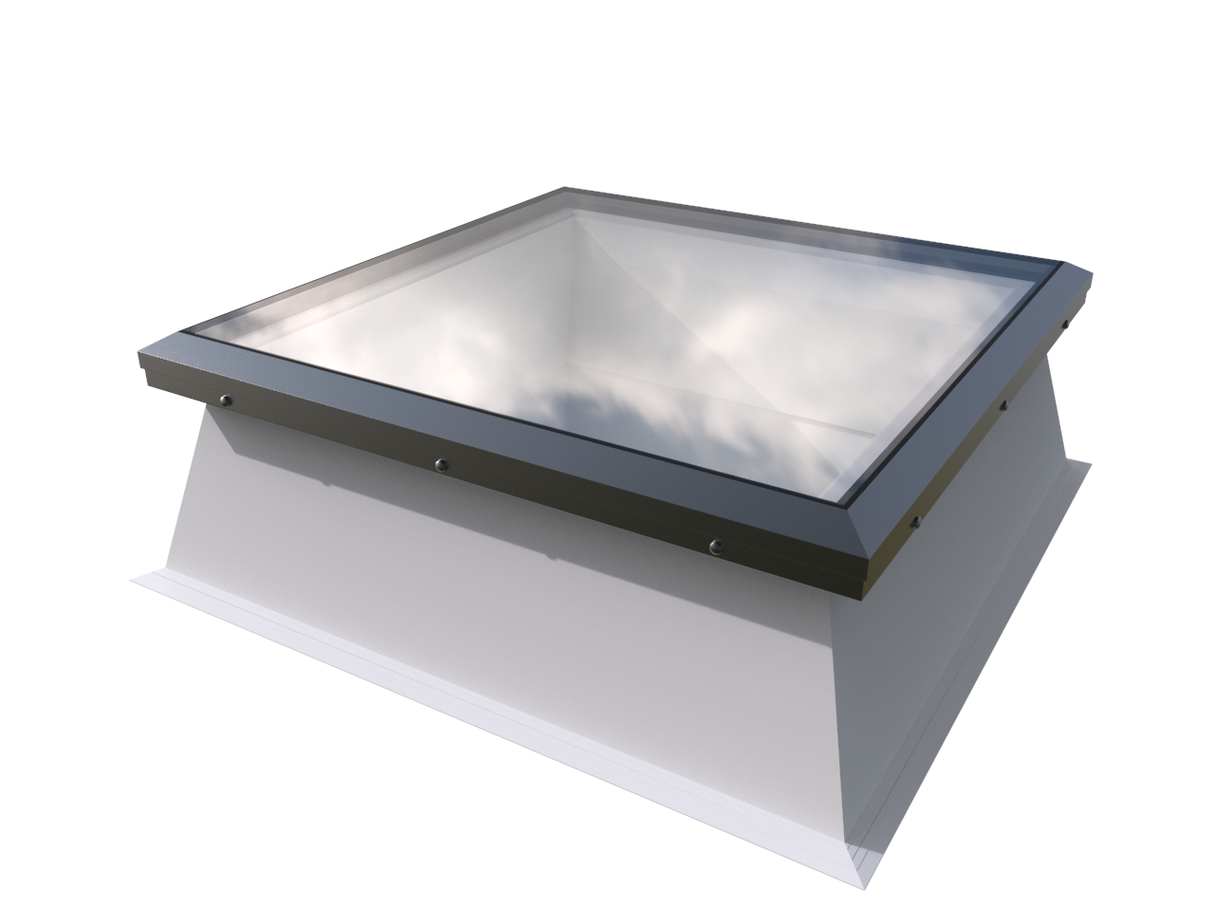 900 x 900 mm Brett Martin Manual Opening Flat Roof Skylight.