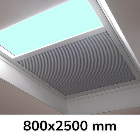800 x 2500 mm LD Electric Blinds for Flat / Pitched Roof Skylights & Roof Lanterns.