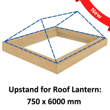 750 x 6000 mm Insulated Upstand for Roof Lantern.
