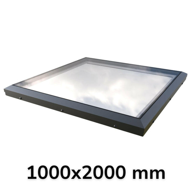 1000 x 2000 mm Brett Martin Fixed Flat Roof Skylight.