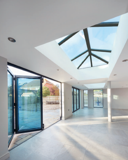 2000 x 5500 mm Stratus Aluminium Roof Lantern Style 7 (Traditional).