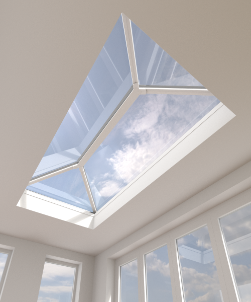 1000 x 3000 mm Stratus Aluminium Roof Lantern Style 1 (Contemporary).