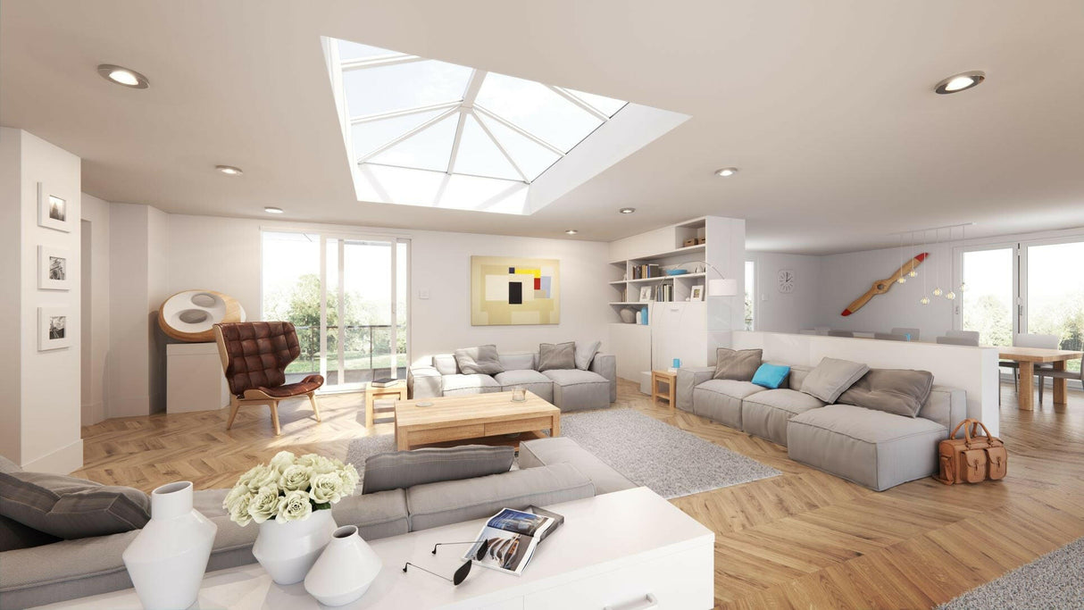 1500 x 6000 mm Stratus Aluminium Roof Lantern Style 6 (Traditional).