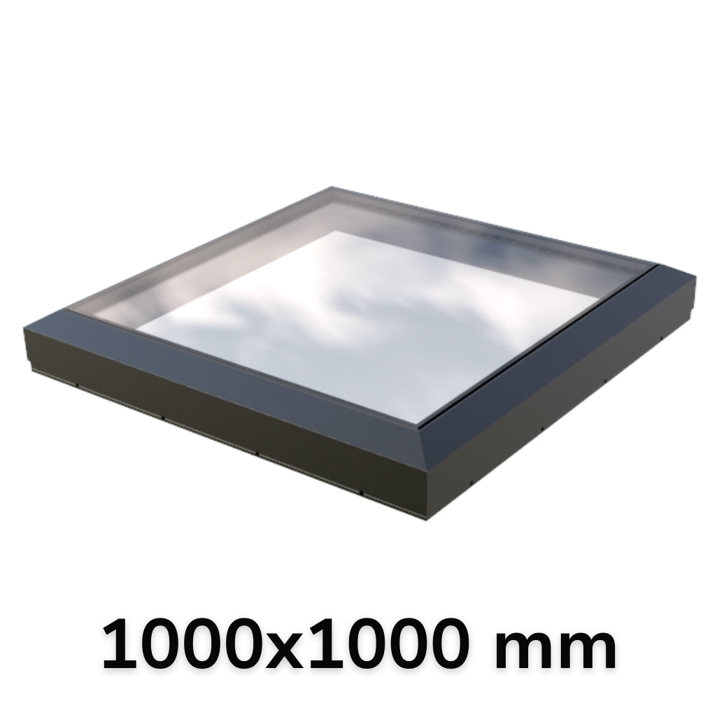 100 x 100 cm Vast enkel modulair daklicht (Premium assortiment)