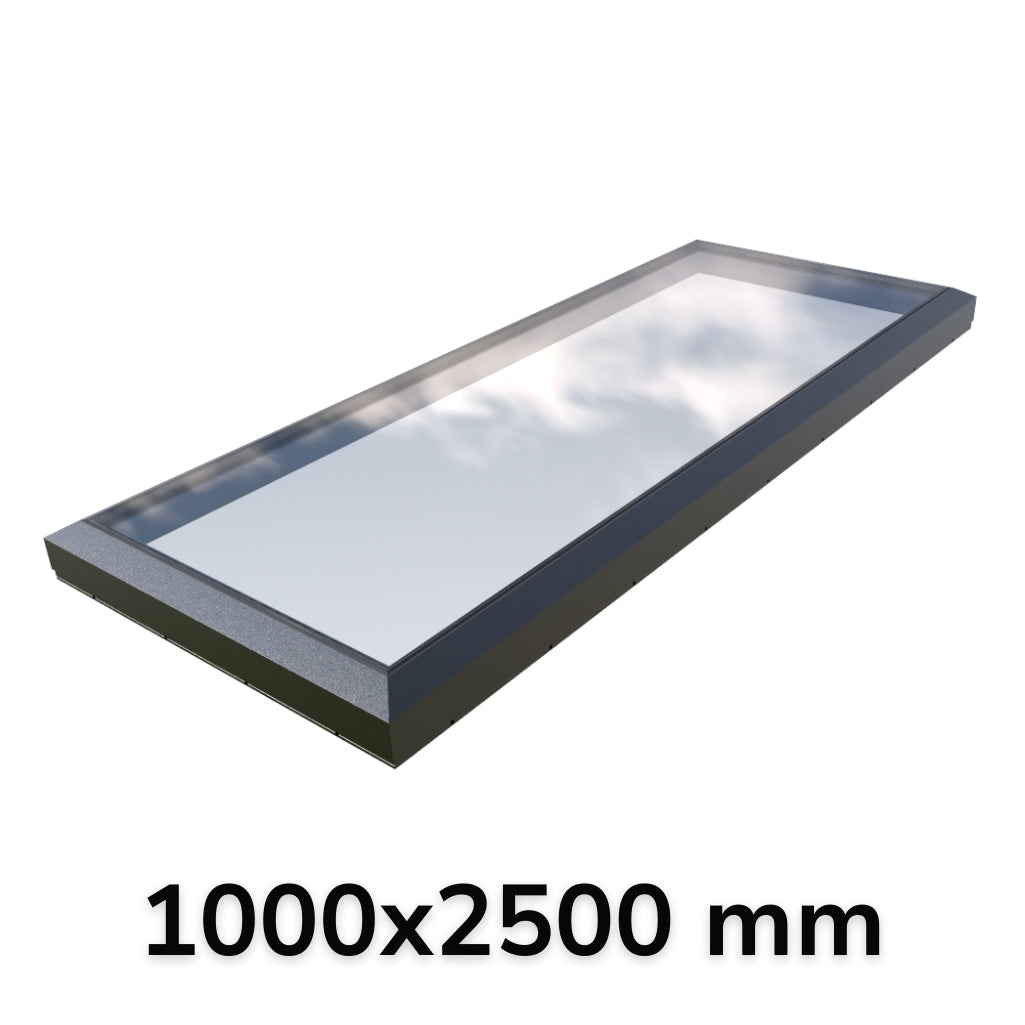 100 x 250 cm Vast enkel modulair daklicht (Premium assortiment)