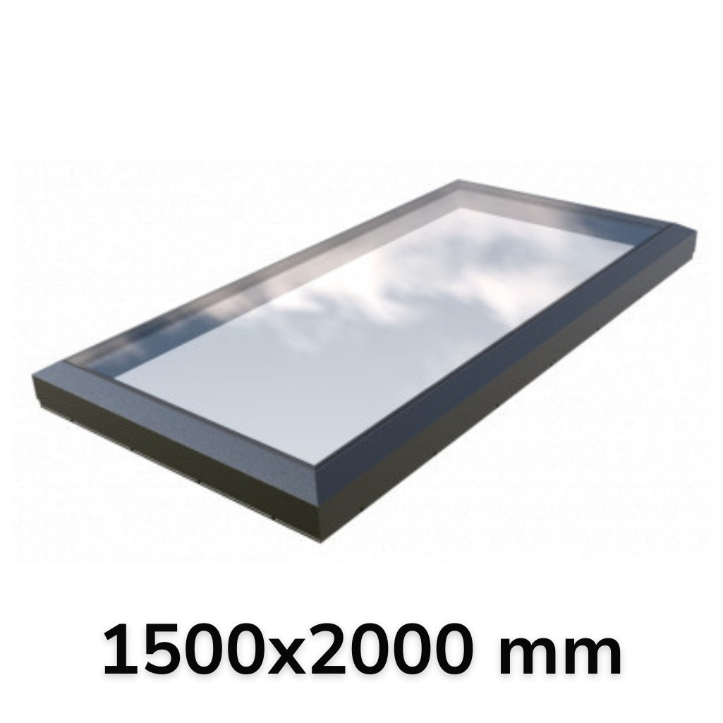 150 x 200 cm Vast enkel modulair daklicht (Premium assortiment)