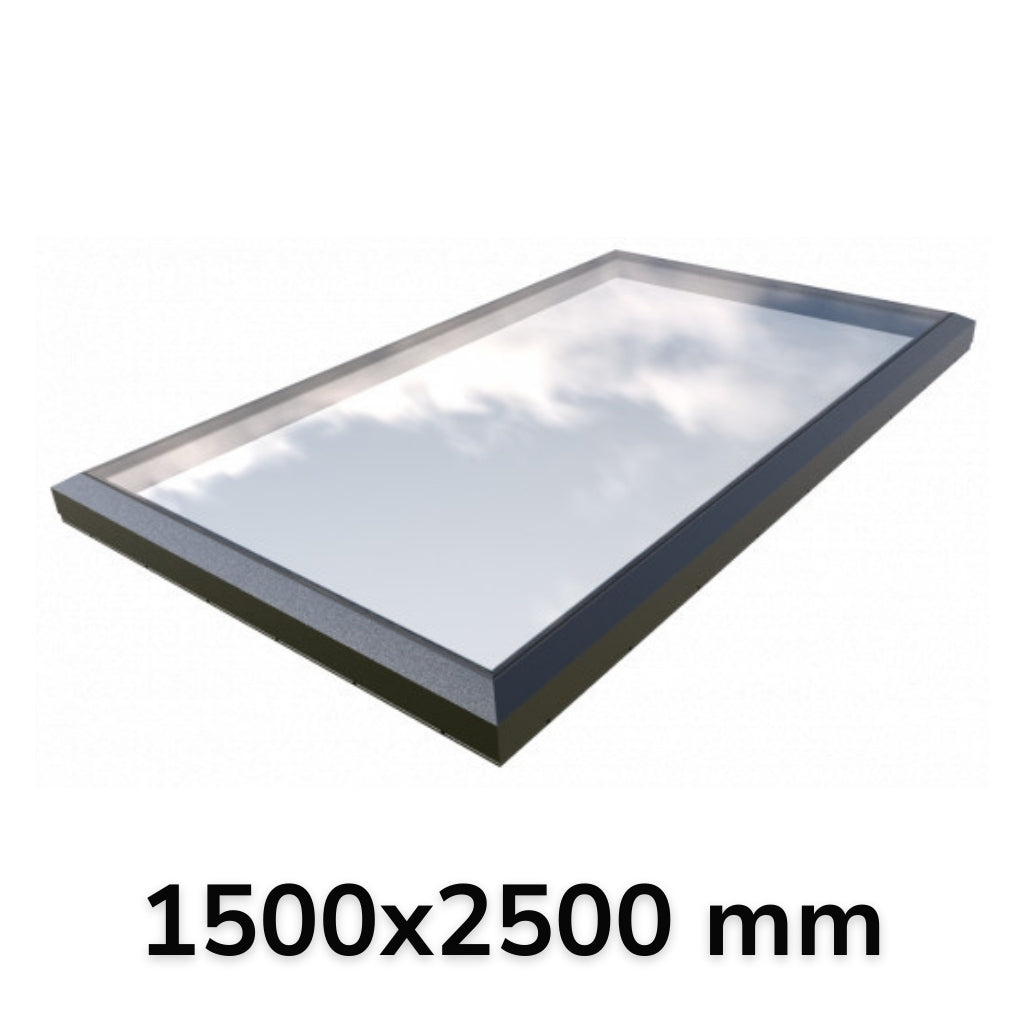 150 x 250 cm Vast enkel modulair daklicht (Premium assortiment)