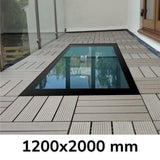 1200 x 2000 mm Framed Walk-on Skylight.