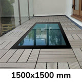 1500 x 1500 mm Framed Walk-on Skylight.