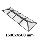 1500 x 4500 mm Stratus Aluminium Roof Lantern Style 6 (Traditional).