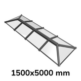 1500 x 5000 mm Stratus Aluminium Roof Lantern Style 6 (Traditional).