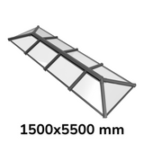 1500 x 5500 mm Stratus Aluminium Roof Lantern Style 6 (Traditional).
