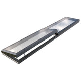 100 x 550 cm Modulaire daklicht met elektrische opening (1 vaste 1 opening)