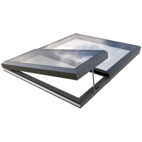 200 x 200 cm Modulaire daklicht met elektrische opening (1 vaste 1 opening)