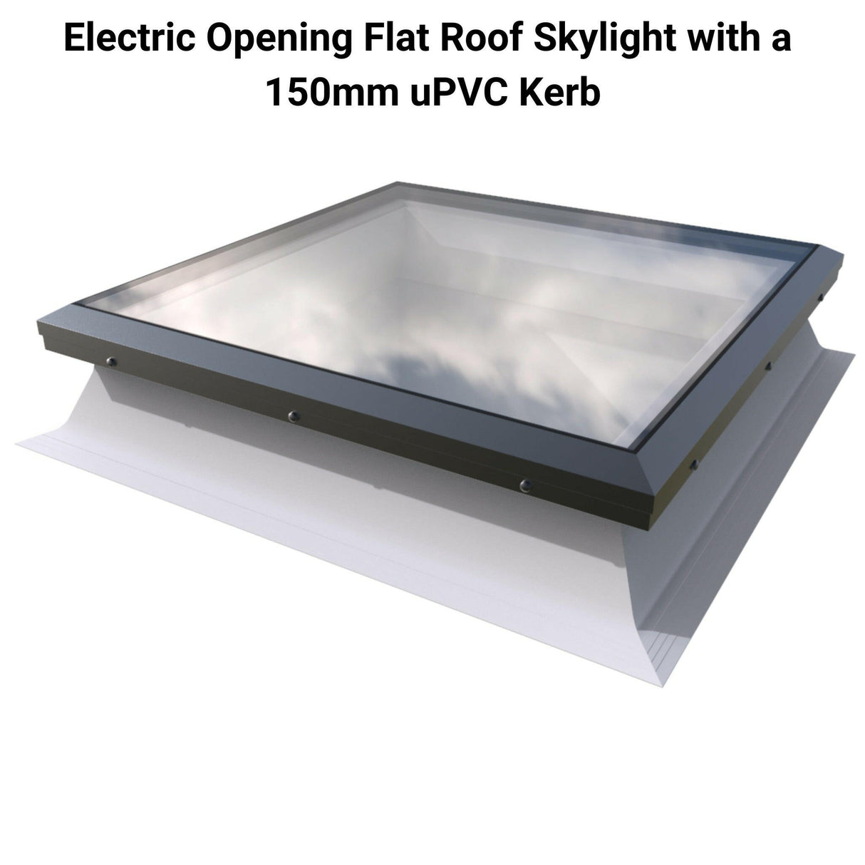 1000 x 1500 mm Brett Martin Electric Opening Flat Roof Skylight.