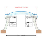 1350 x 1500 mm Smoke Vent Rooflight by Mardome.
