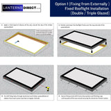 1000 x 2000 mm LD Framed Pitched Roof Skylight.