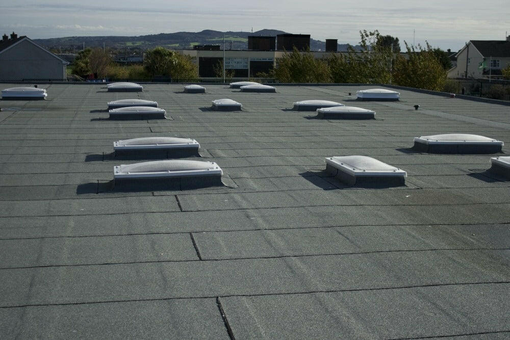 1200 x 1200 mm Polycarbonate Fixed Dome Rooflight by Mardome Trade.
