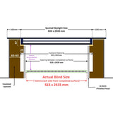 Stores électriques LD 60 x 250 cm pour lucarnes et lanterneaux de toit plat/penté