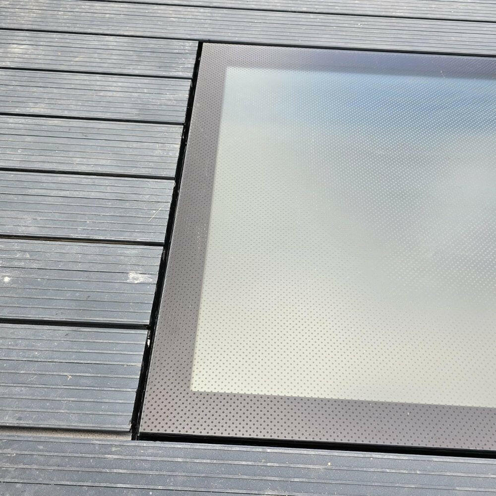 400 x 400 mm Frameless Walk-on Skylight.