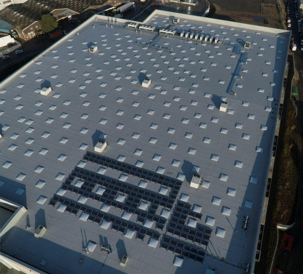 1200 x 1200 mm Polycarbonate Fixed Dome Rooflight by Mardome Trade.