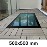 500 x 500 mm Framed Walk-on Skylight.