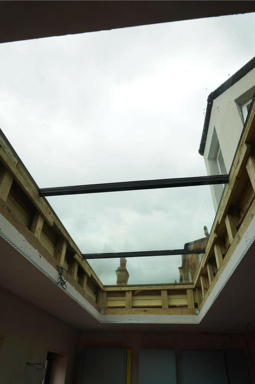 Custom Size Frameless Modular Skylights (Flat / Pitched Roof).