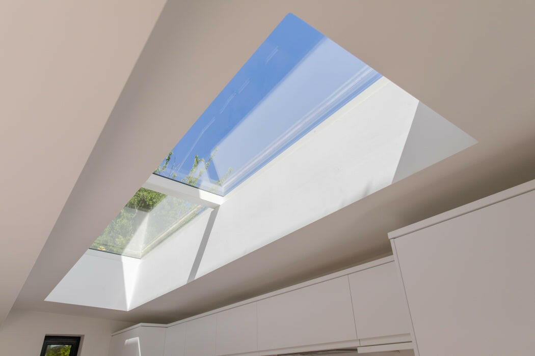 1000 x 5000 mm Fixed Glass Link Modular Skylight (2 Fixed 0 Opening).