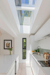 2500 x 2500 mm Electric Opening Glass Link Modular Skylight (1 Fixed 1 Opening).